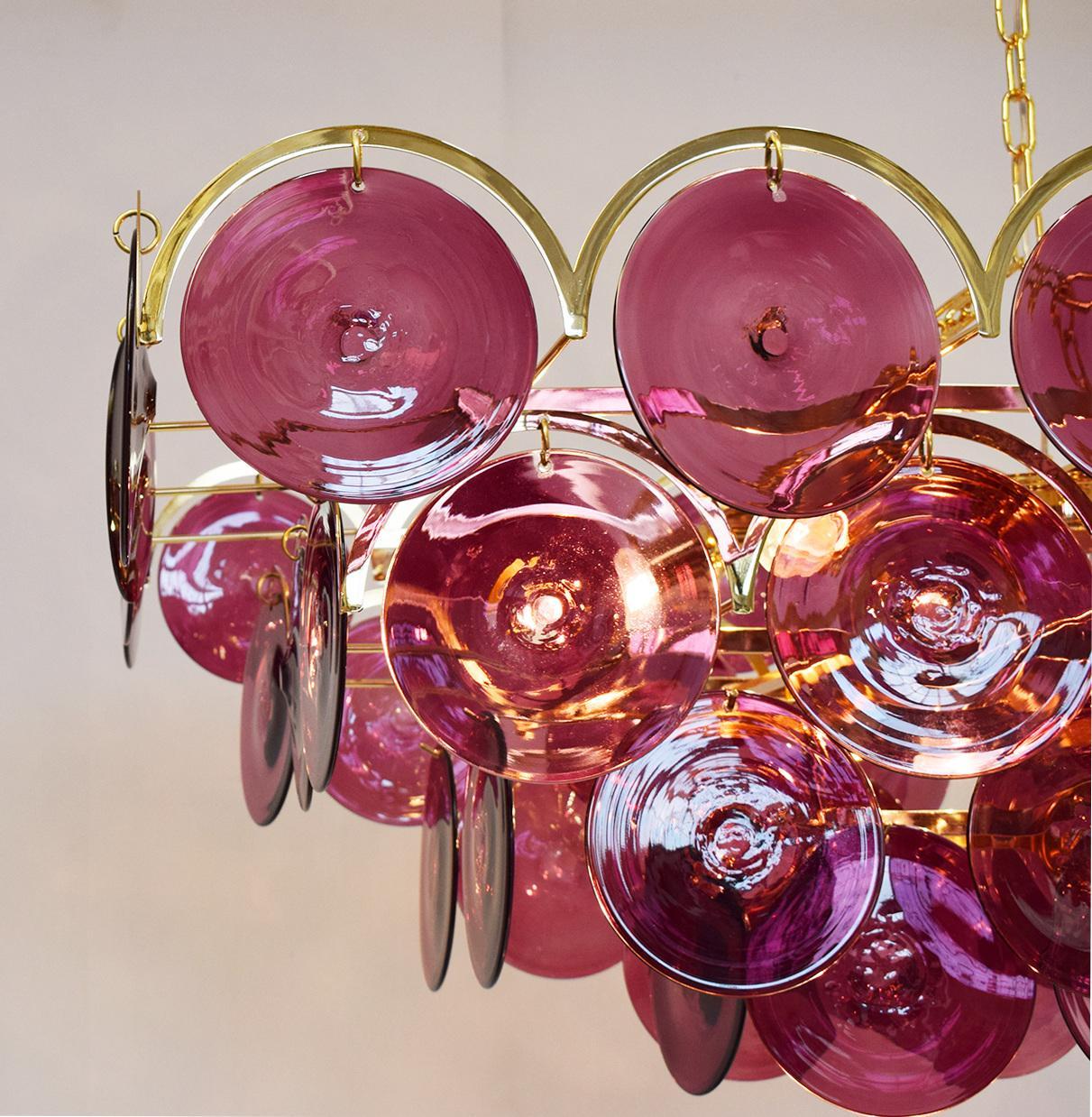Contemporary Rectangular Disco Chandelier by Fabio Ltd For Sale
