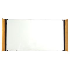 Rectangular Ebonized beech and Maple Wall Mirror by Paolo Buffa, Italy 