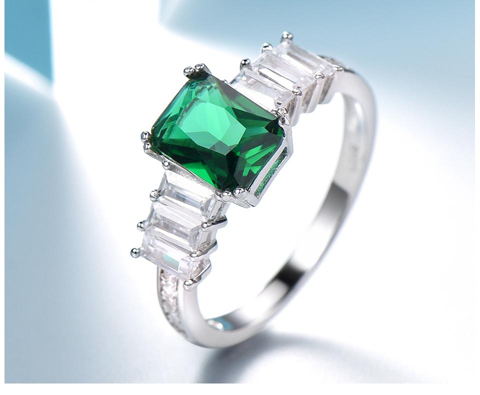 emerald green cz rings