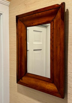 Rectangular Empire Mahogany Wall Mirror, England Late 19th Century