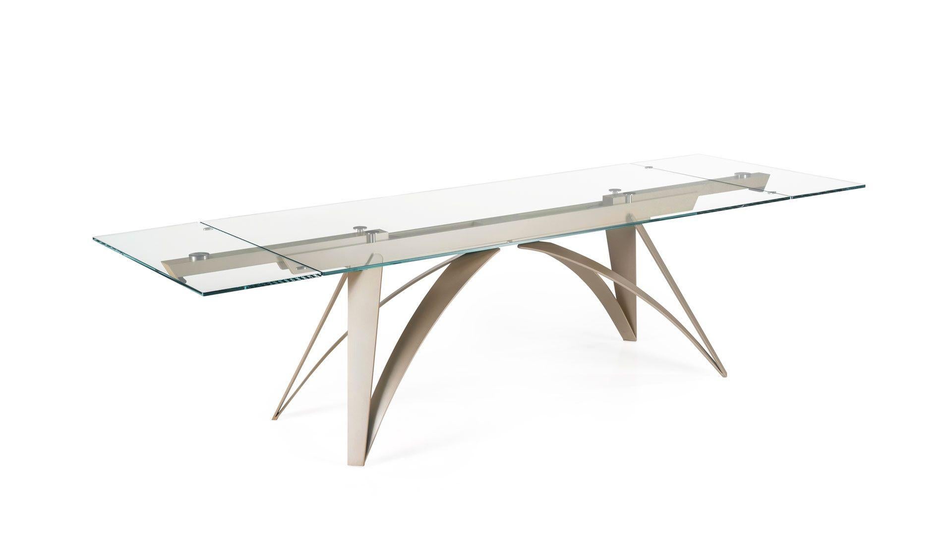 Italian Rectangular extendable table Naos BRUNELLESCHI W 220/300 cm (86.6/118.1 in) For Sale