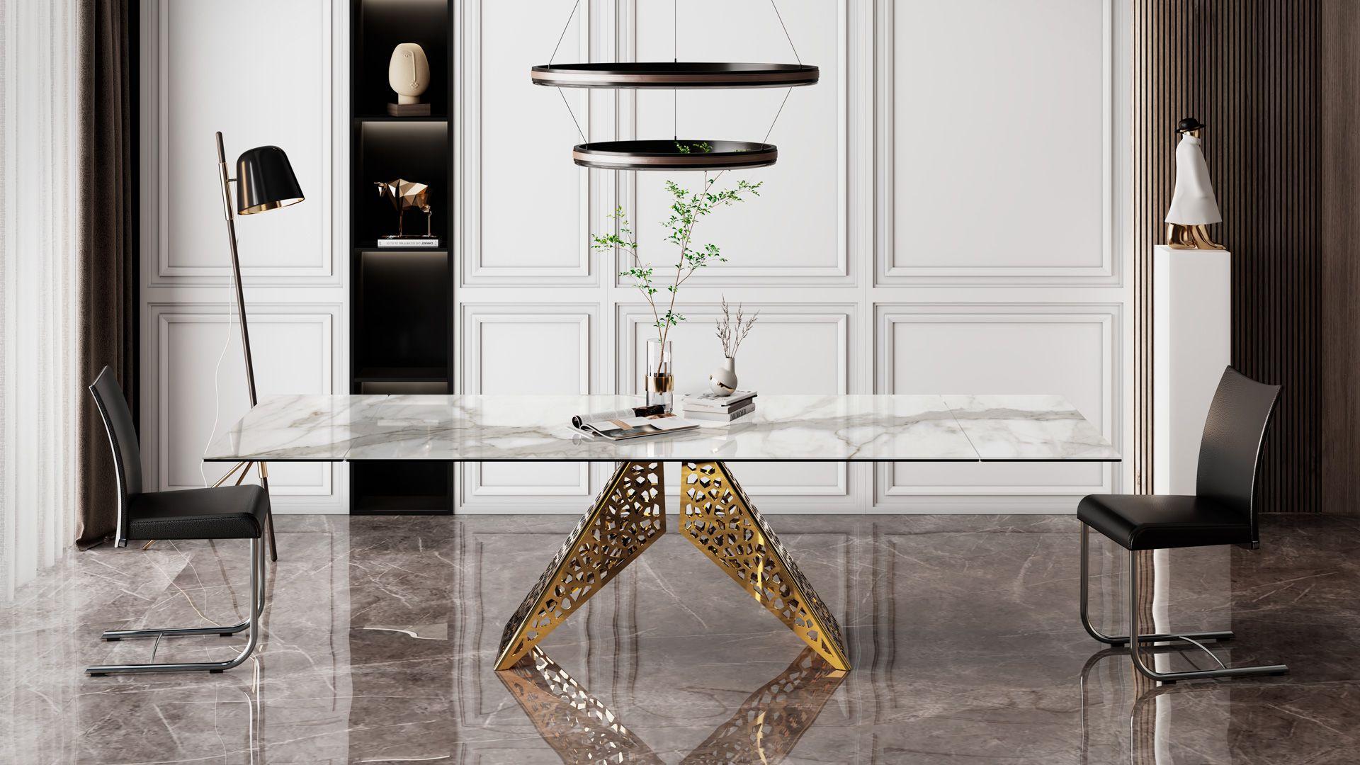 Mesa rectangular extensible Naos COLISEUM Cerámica An 220/300 cm en Nuevo estado para la venta en Alcamo, IT
