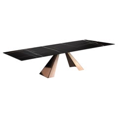 Rectangular extendable table Naos Delta - Sahara Noir W220/300cm (86.6/118.1 in)