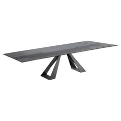 Rectangular extendable table Naos Diapason - Glass W 220/300 cm (86.6/118.1 in)