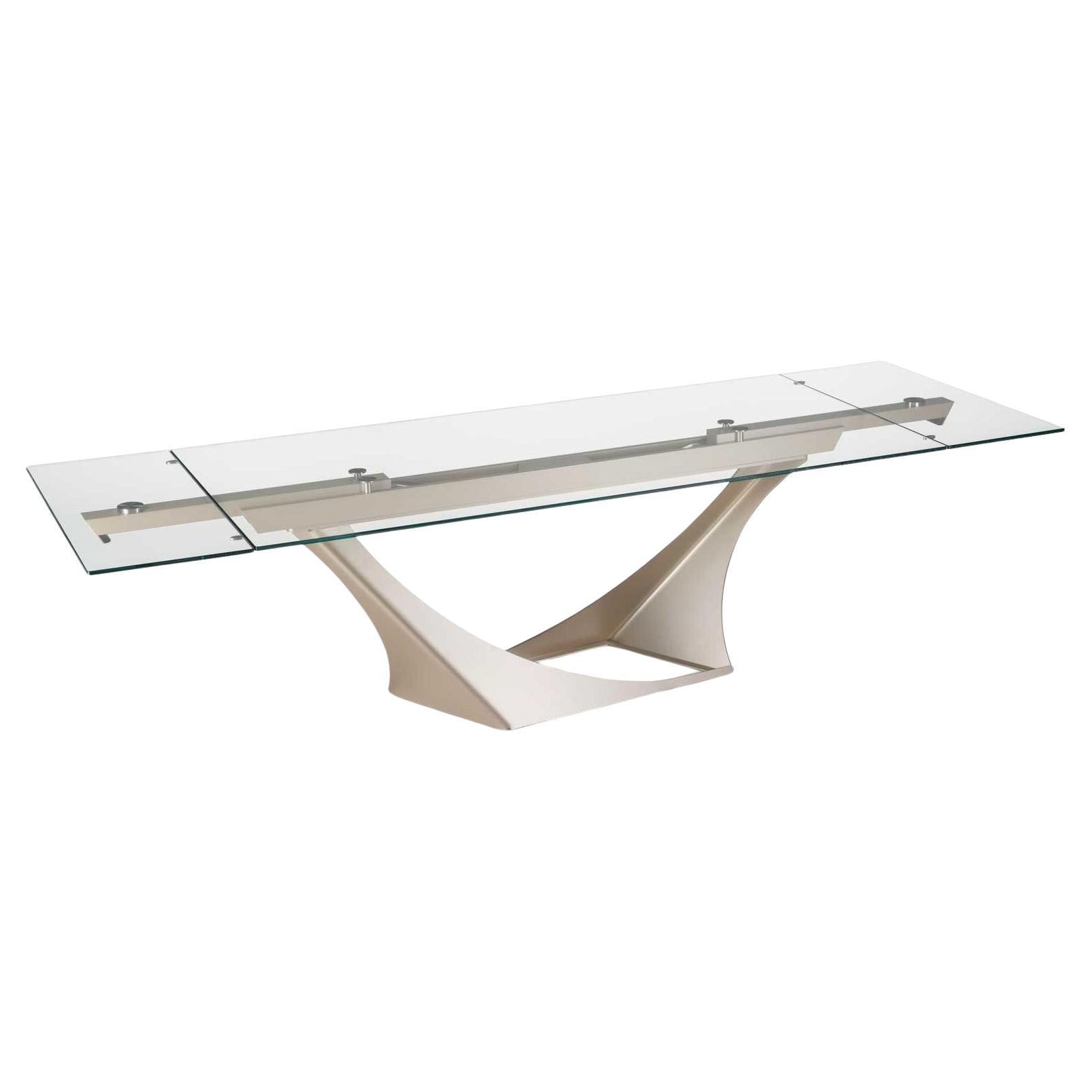 Rectangular extendable table Naos EFESTO - Glass W 220/300 cm (86.6/118.1 in)