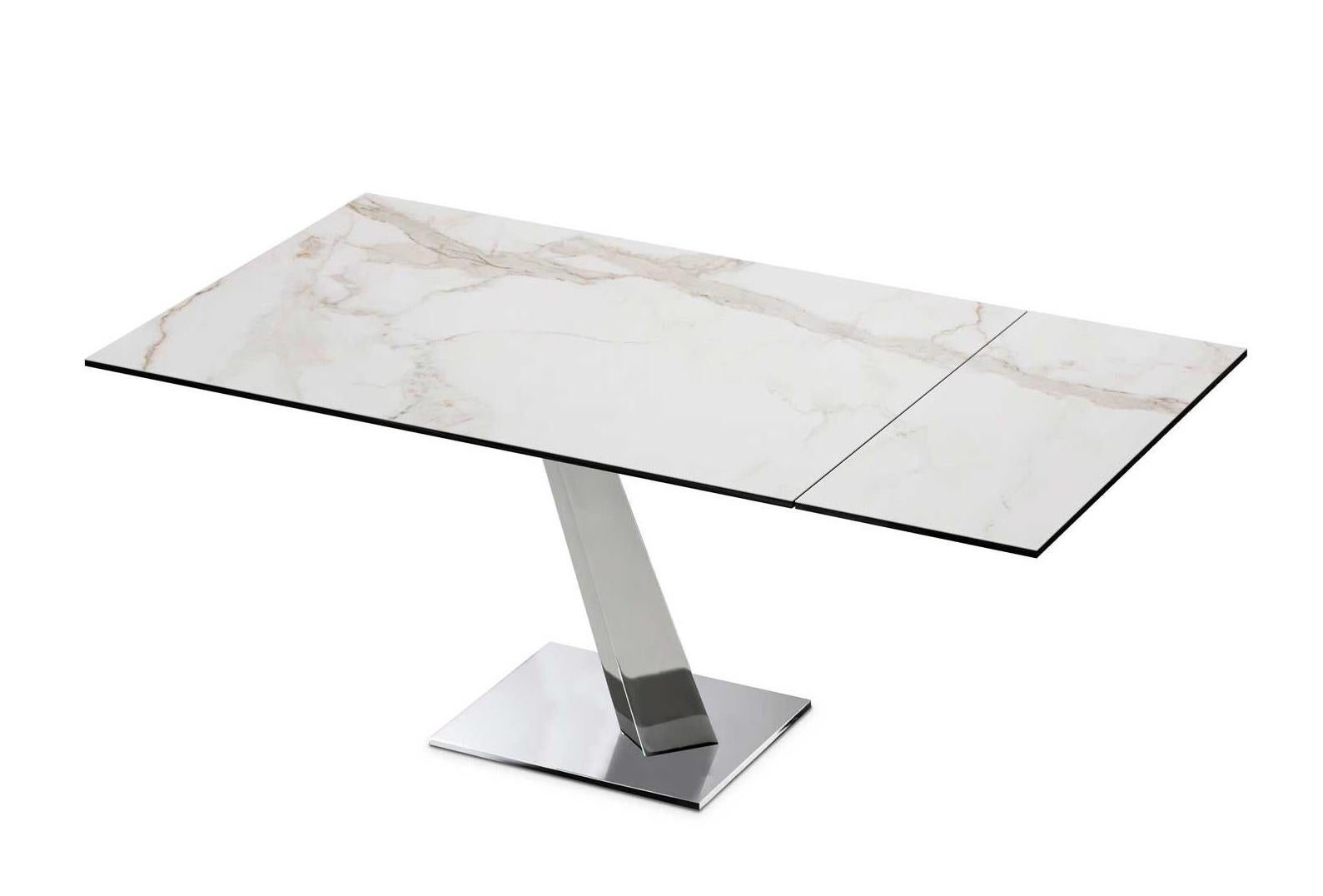 Italian Rectangular extendable table Naos HELP For Sale