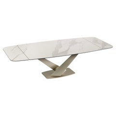 Rectangular extendable table Naos Zeus - Ceramic Statuario