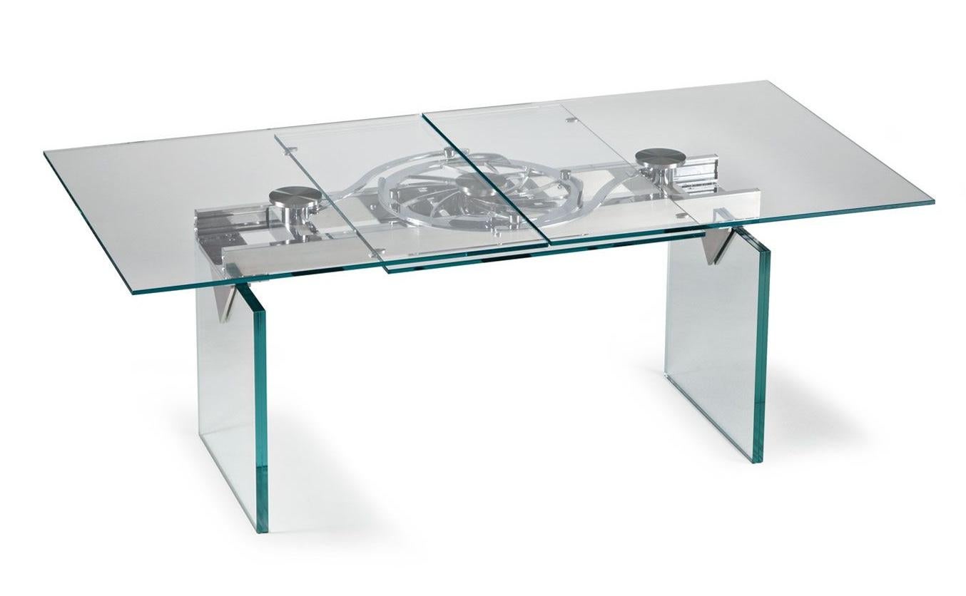 Table à manger extensible NAOS - Modèle Quasar (motorisée)
Design : Donato D'Urbino & Paolo Lomazzi - Casati Collection

La table de salle à manger Quasar est un véritable chef-d'œuvre du design italien contemporain, conçu pour ceux qui apprécient
