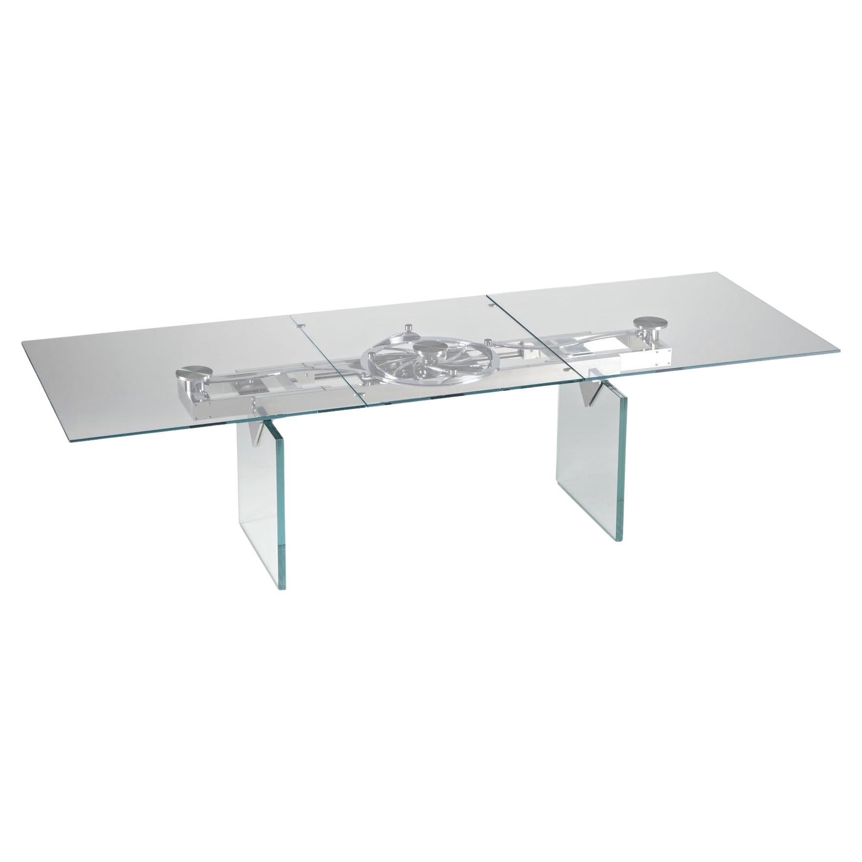 Mesa rectangular extensible con mecanismo motorizado Naos Quasar - Extralight
