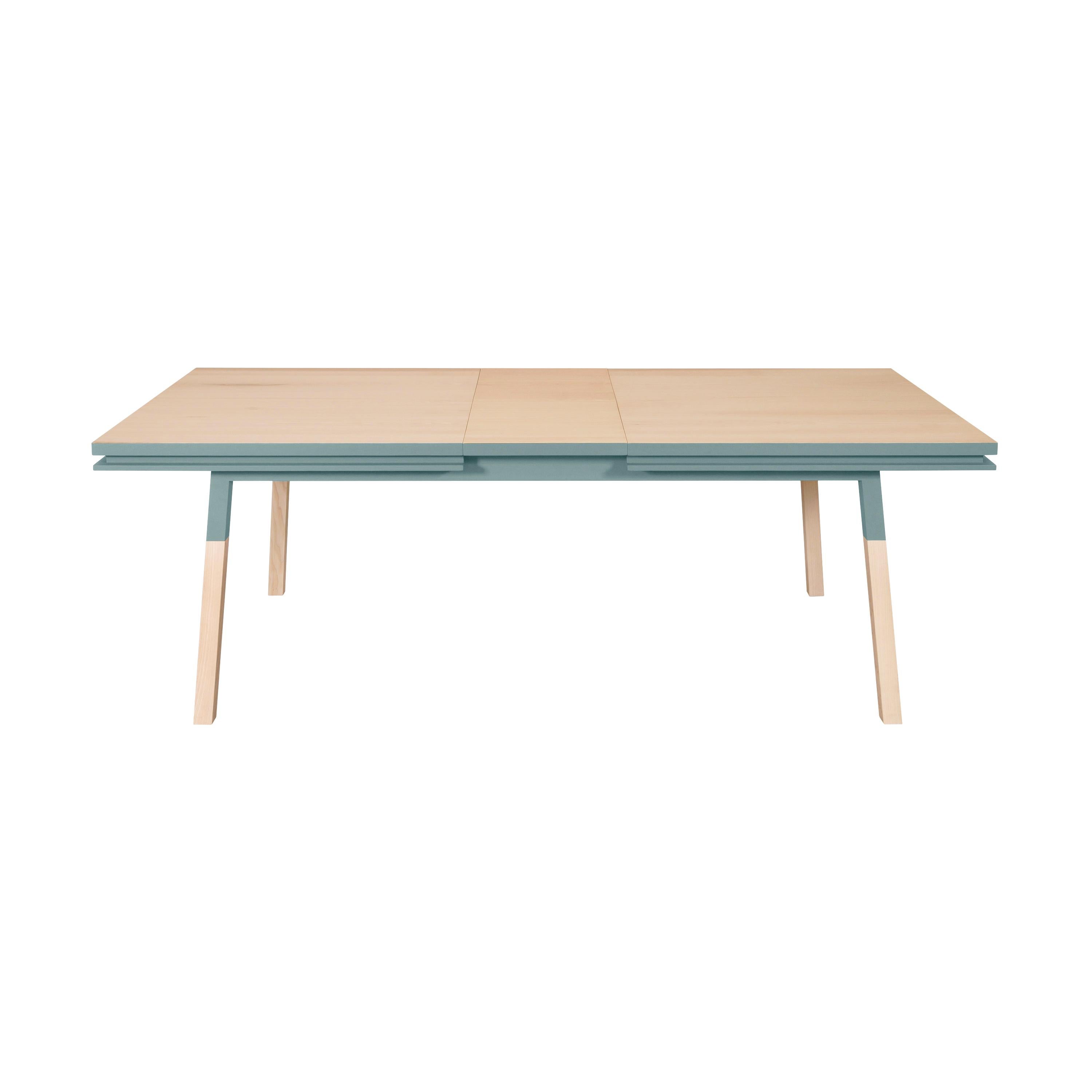 Scandinavian Modern Dining Table in Solid Ash Wood, Design by Eric Gizard, 100% Made in France For Sale