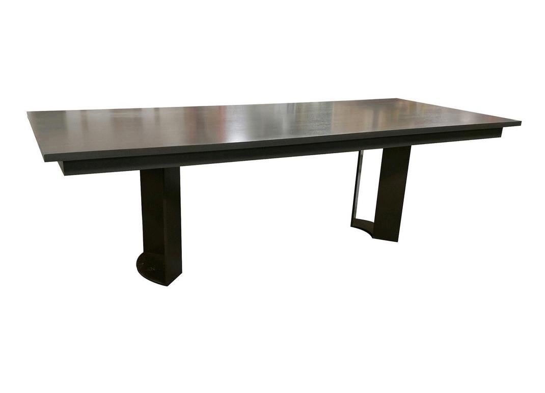 Rectangular Extension Dining Table by Antoine Proulx In Excellent Condition For Sale In New York, NY