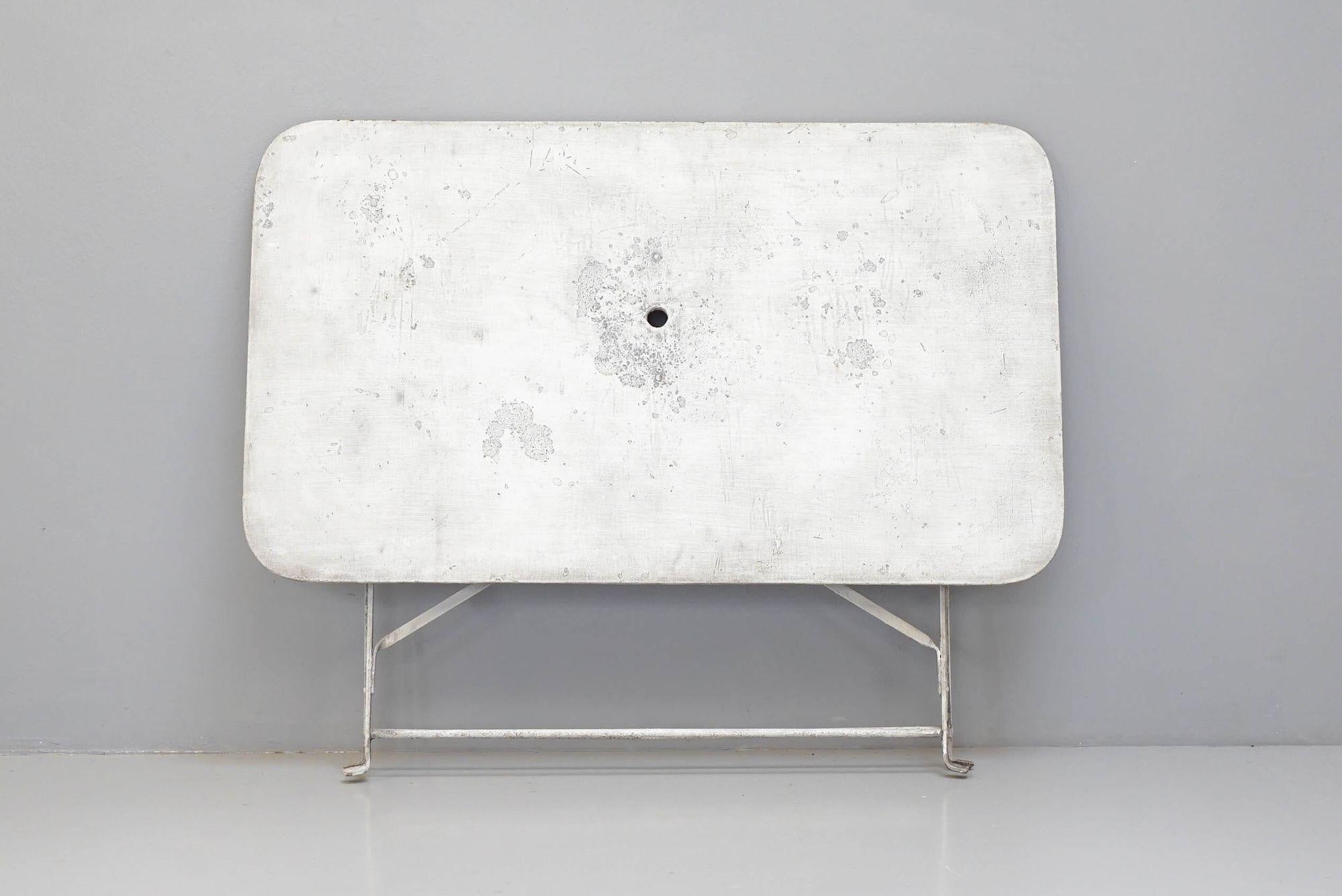 Table de jardin pliante rectangulaire en vente 2