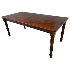 Rectangular French Provincial Style Farmhouse Refectory Dining Table