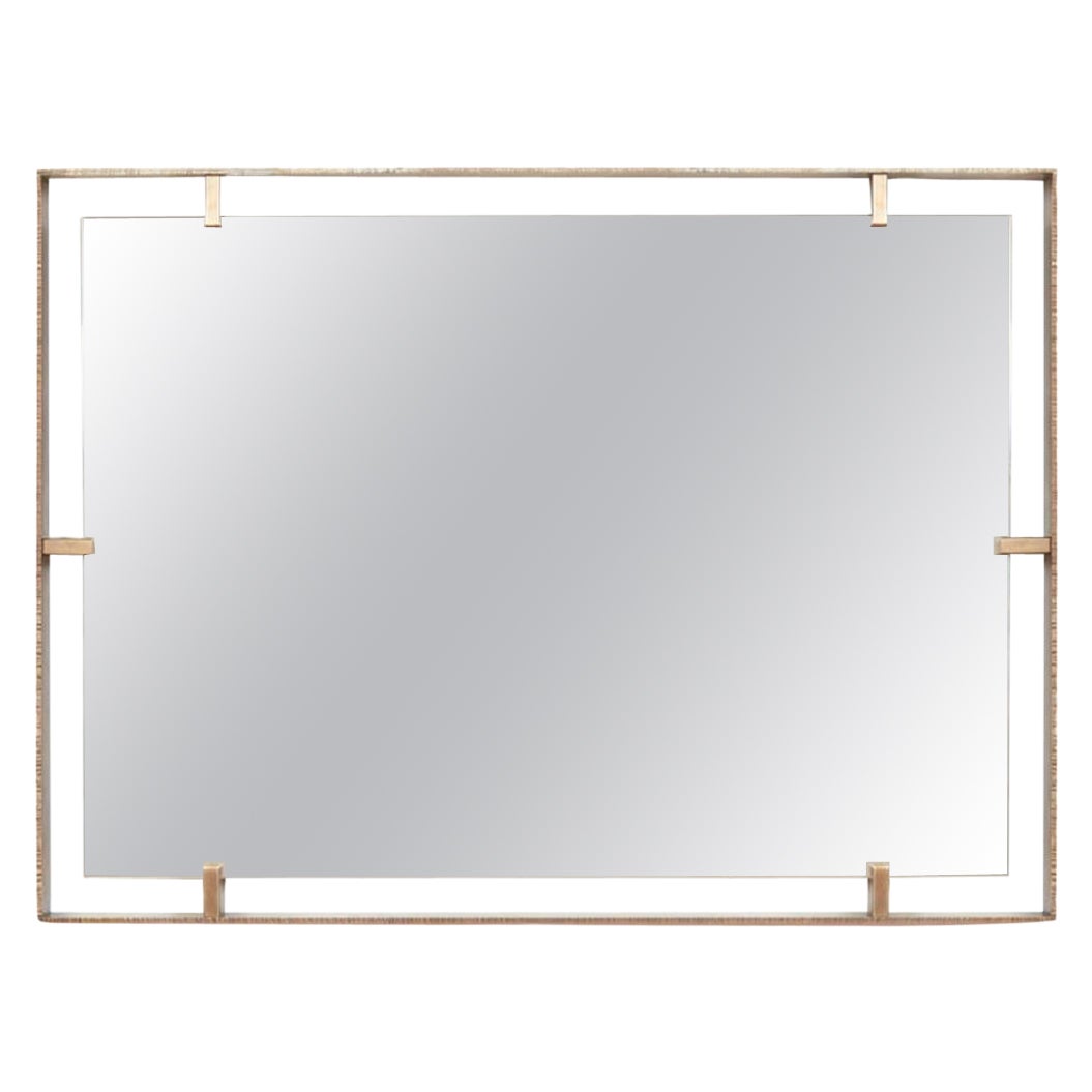 Espejo rectangular con borde calibrado de William Emmerson