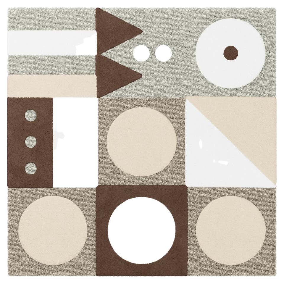 Modern Memphis Design Rectangular Shape Abstract Pattern Hand-Tufted ...