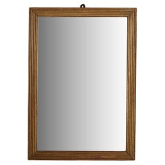 Rectangular Gilt Wood Frame Mirror, France 19th Century Rectangular Gilt Wood Frame Mirror, France 19th Century