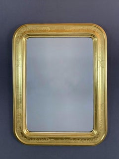 Rectangular Giltwood Mirror in Classical Style