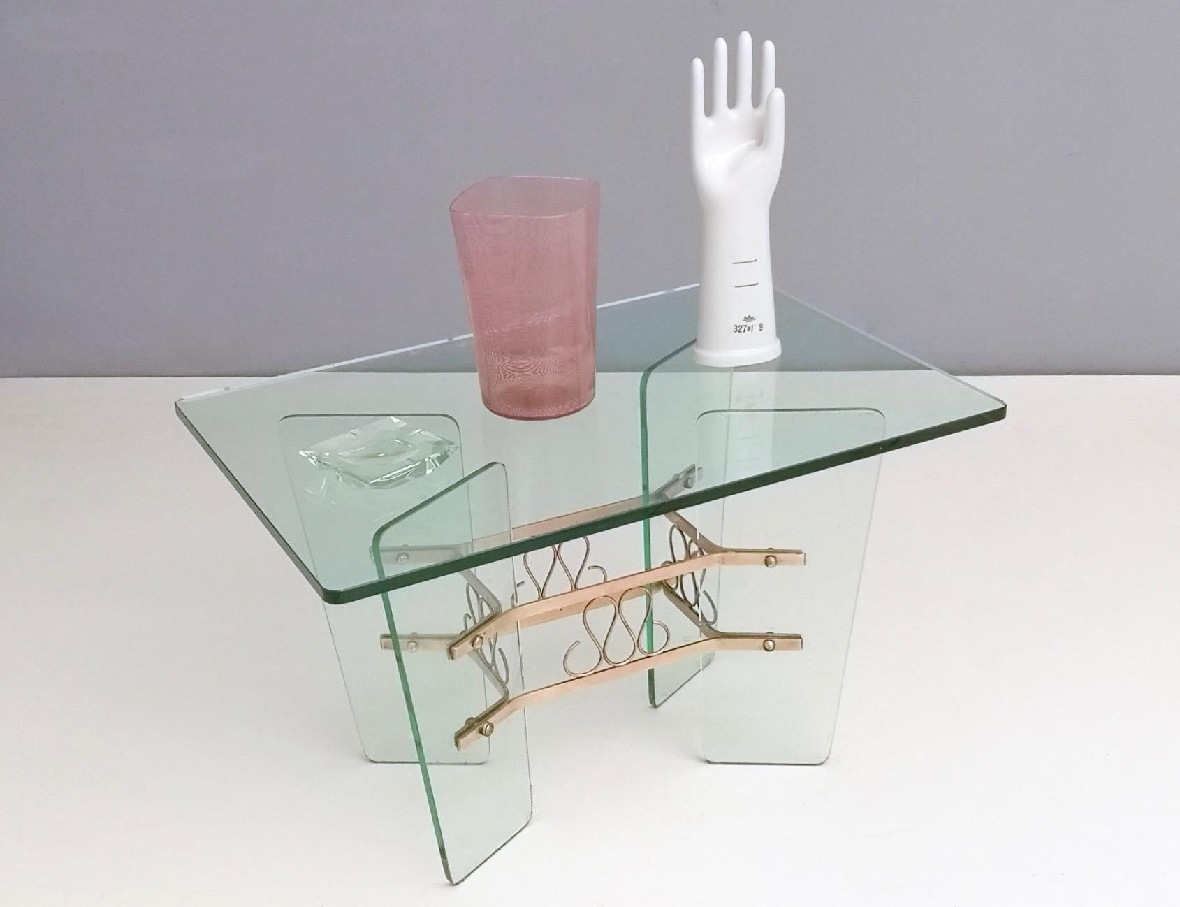 Italian Rectangular Glass Coffee Table Ascr. to Pietro Chiesa for Fontana Arte, Italy