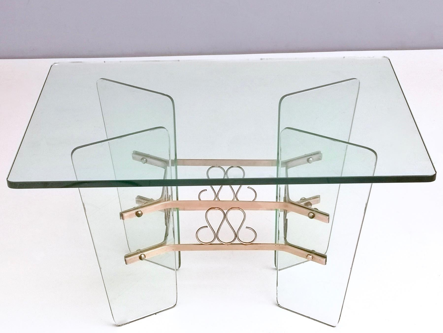 Mid-20th Century Rectangular Glass Coffee Table Ascr. to Pietro Chiesa for Fontana Arte, Italy