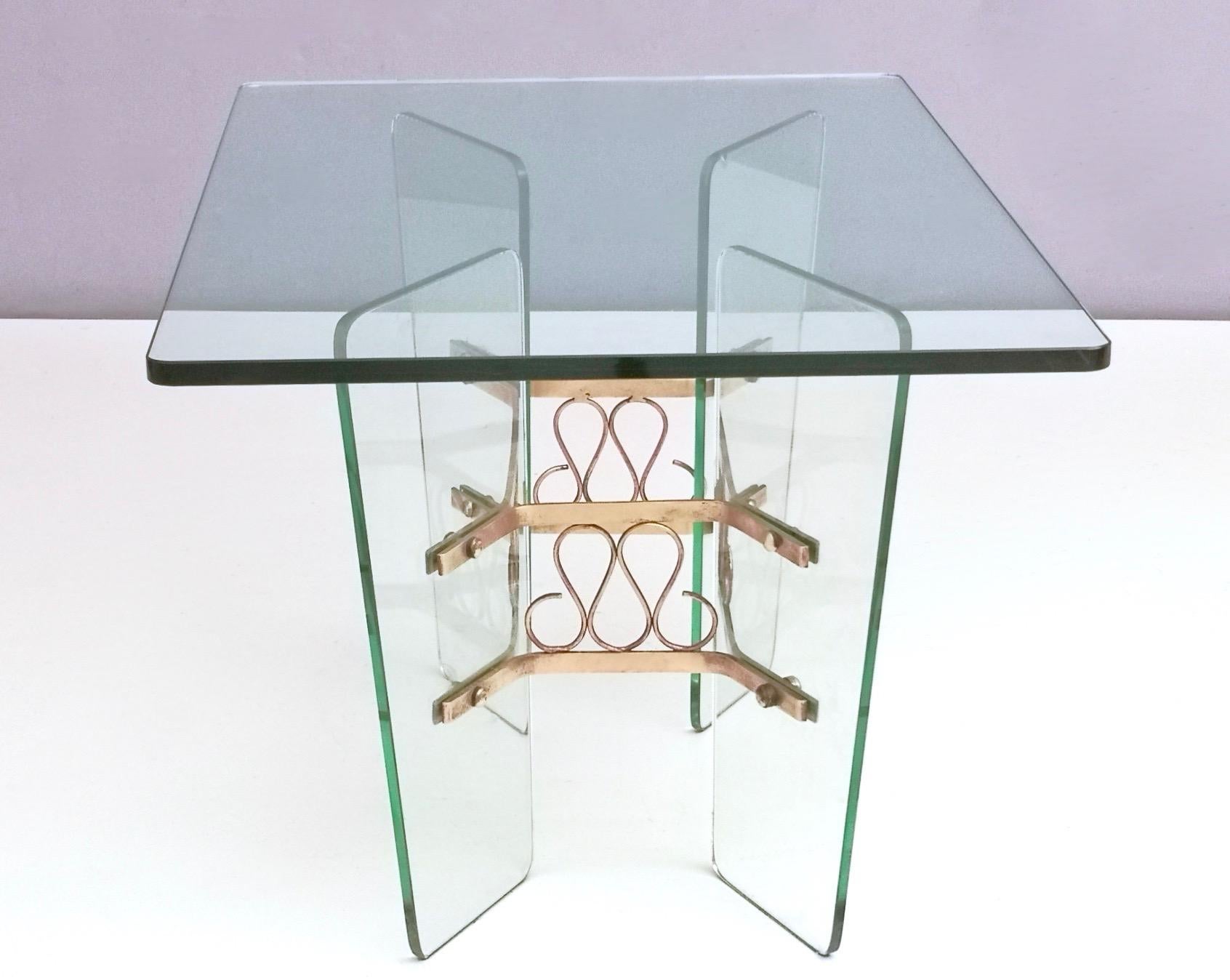 Rectangular Glass Coffee Table Ascr. to Pietro Chiesa for Fontana Arte, Italy 1