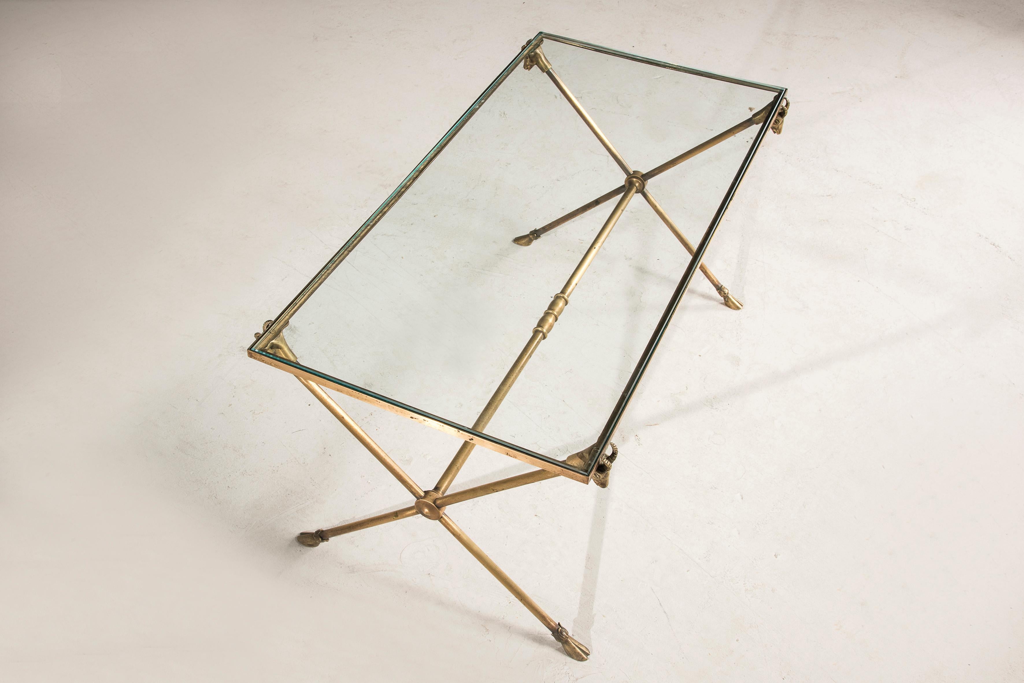 Rectangular glass coffee table 3