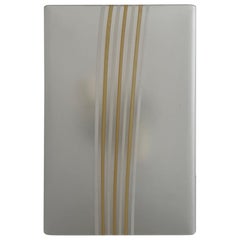 Rectangular Glass Single Sconce by VeArt, 1970s, Italy