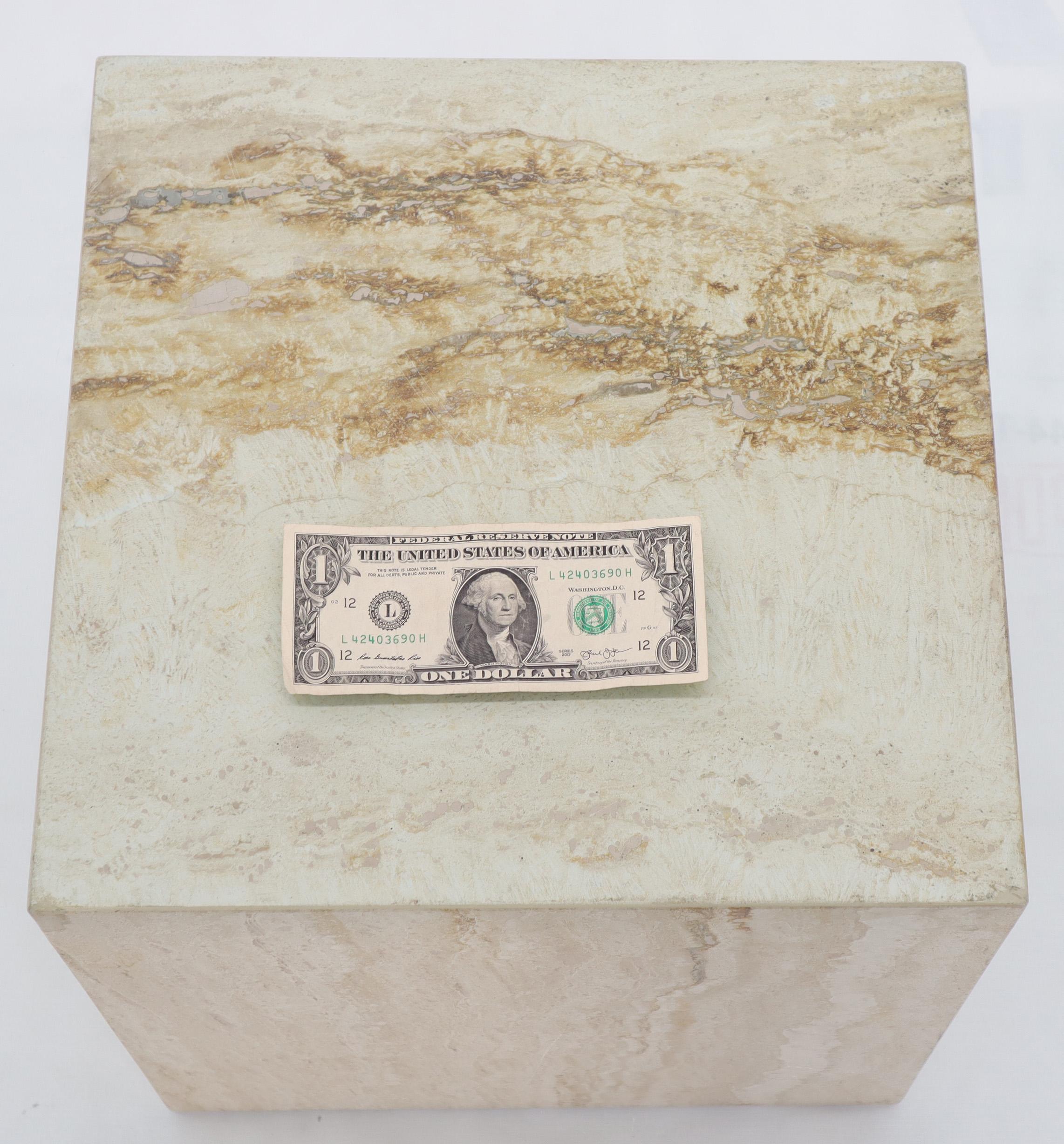 marble cube coffee table