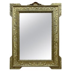 Miroir rectangulaire en bois sculpté à la main, 1960