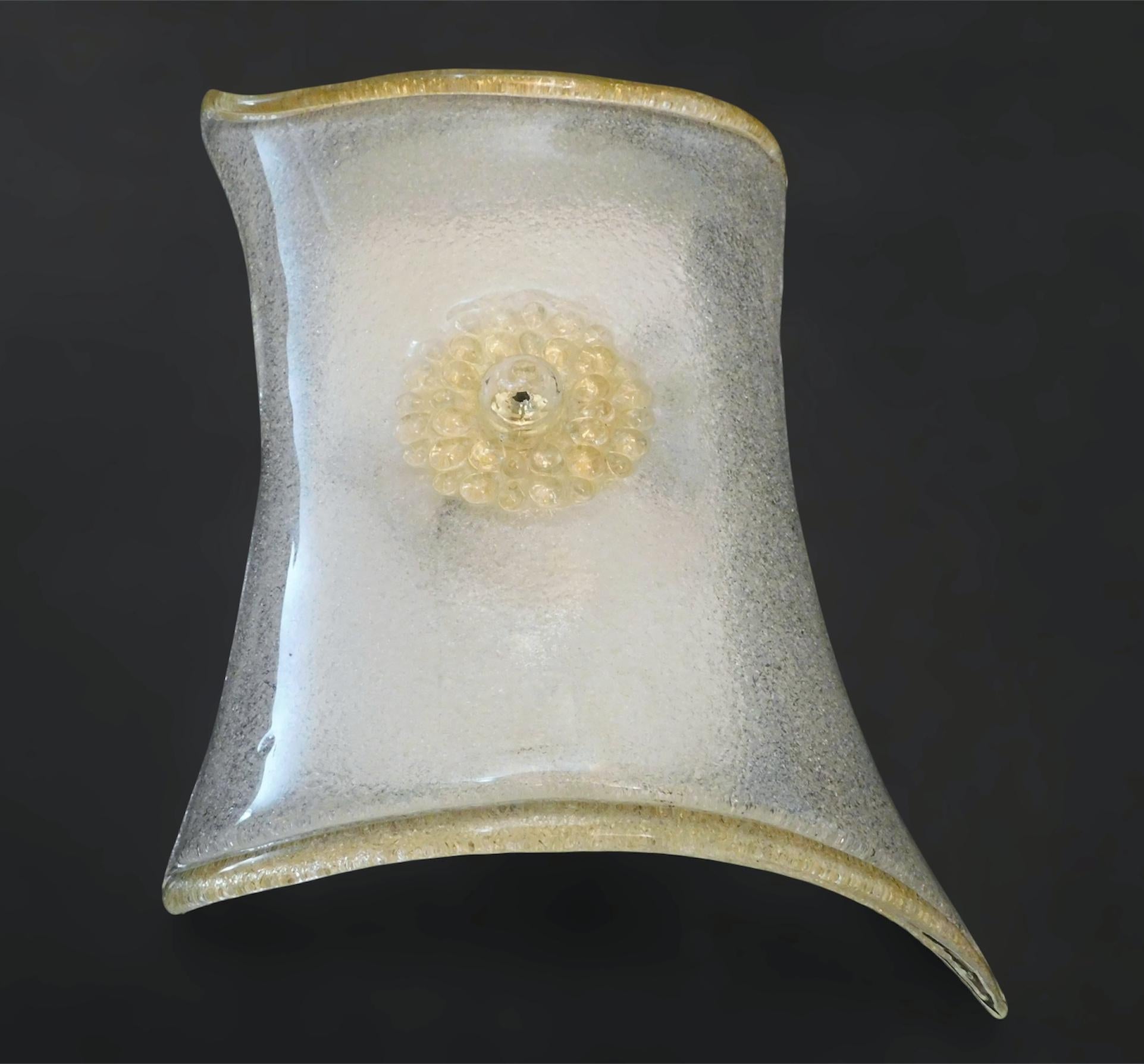 Mid-Century Modern Rectangular Graniglia Sconce, 3 Available For Sale