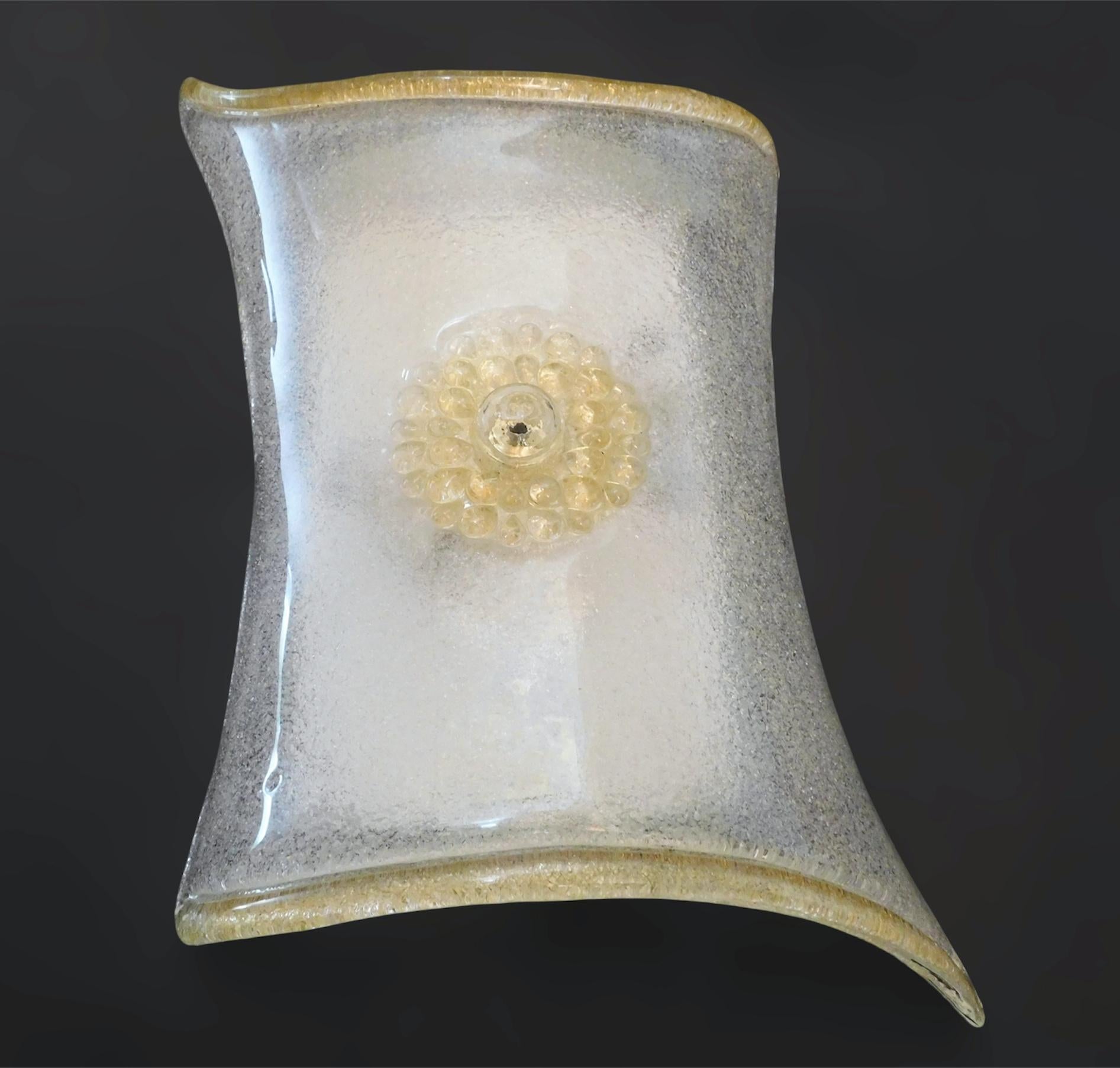 Italian Rectangular Graniglia Sconce, 3 Available For Sale