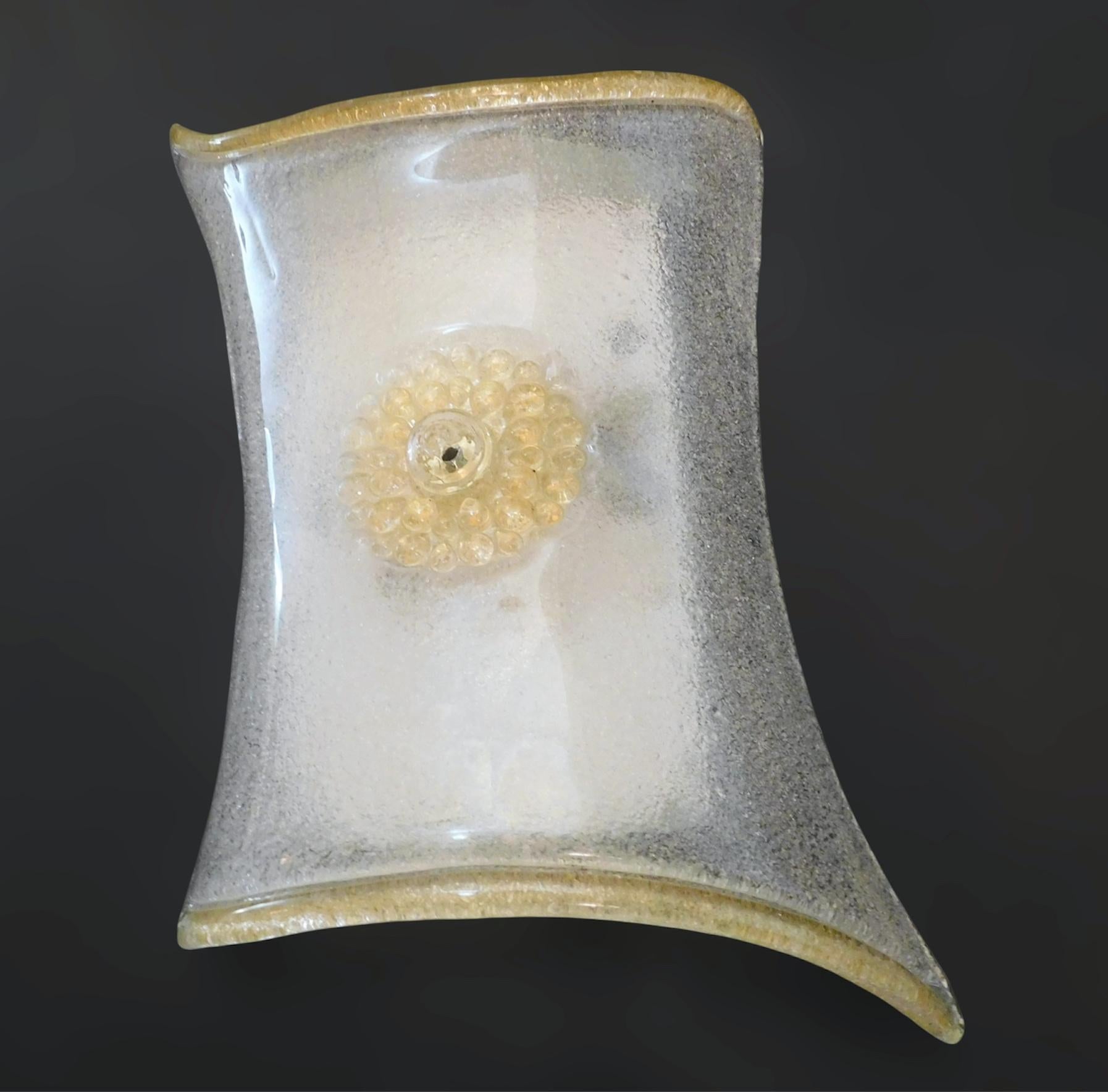 Rectangular Graniglia Sconce, 3 Available In Good Condition For Sale In Los Angeles, CA