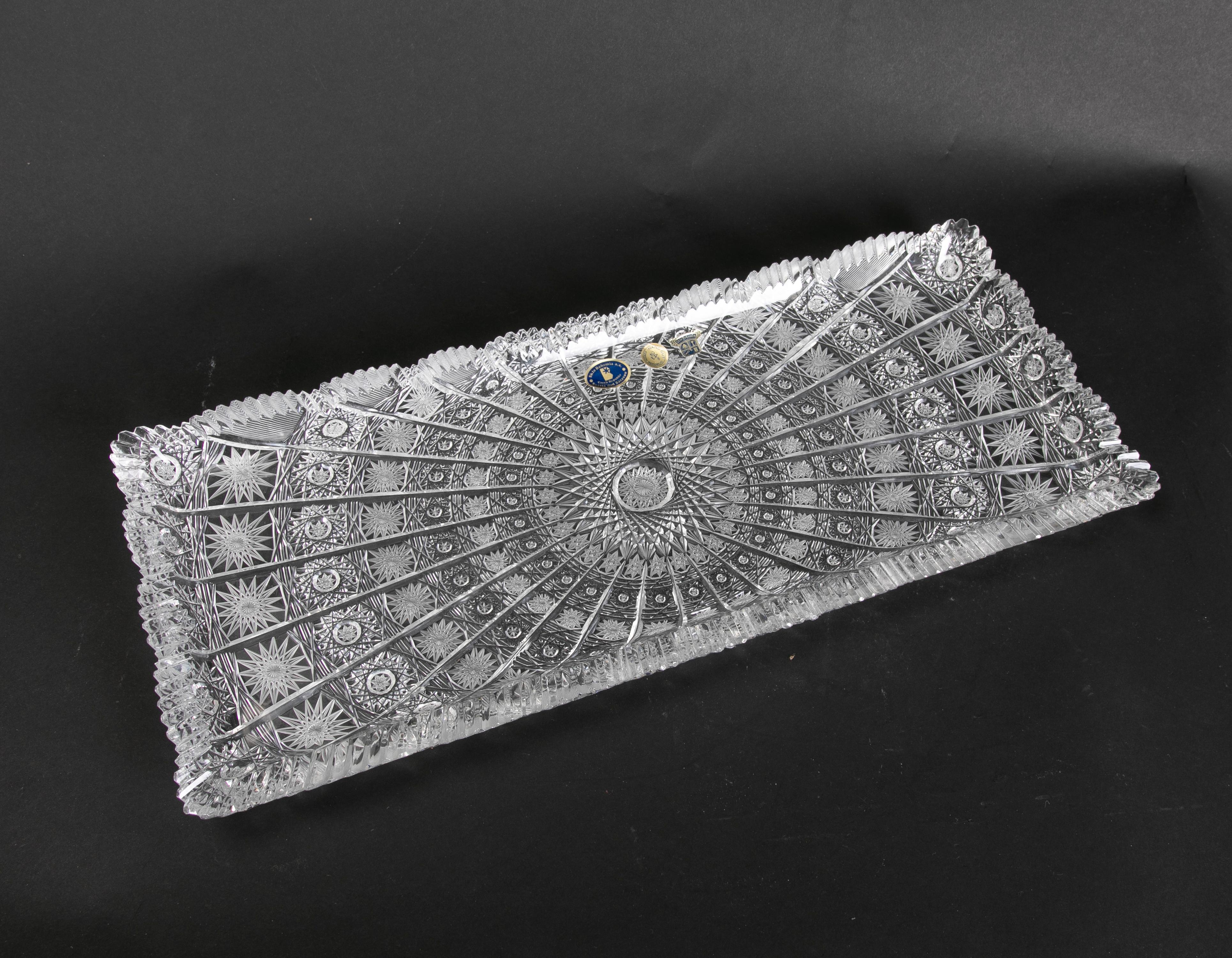 bohemia crystal tray