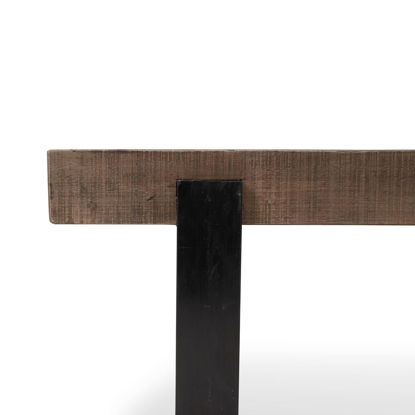 XXIe siècle et contemporain Table basse rectangulaire de style industriel en vente