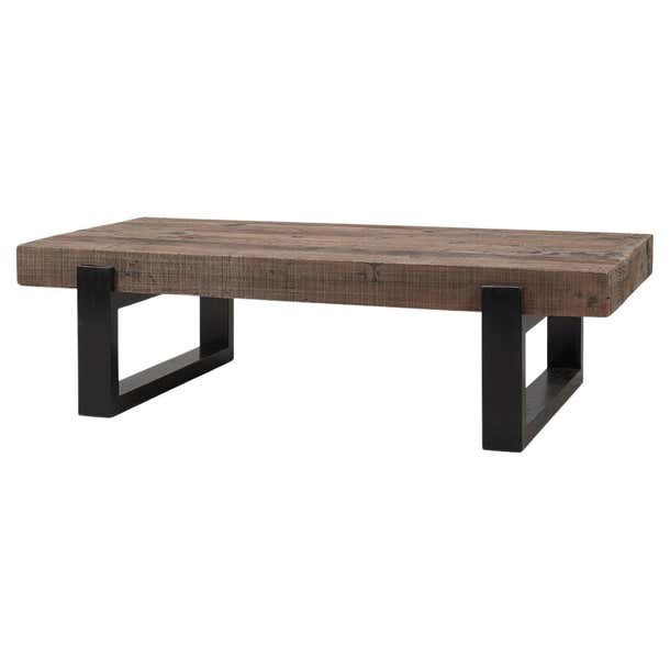 Rectangular Industrial Style Coffee Table For Sale at 1stDibs