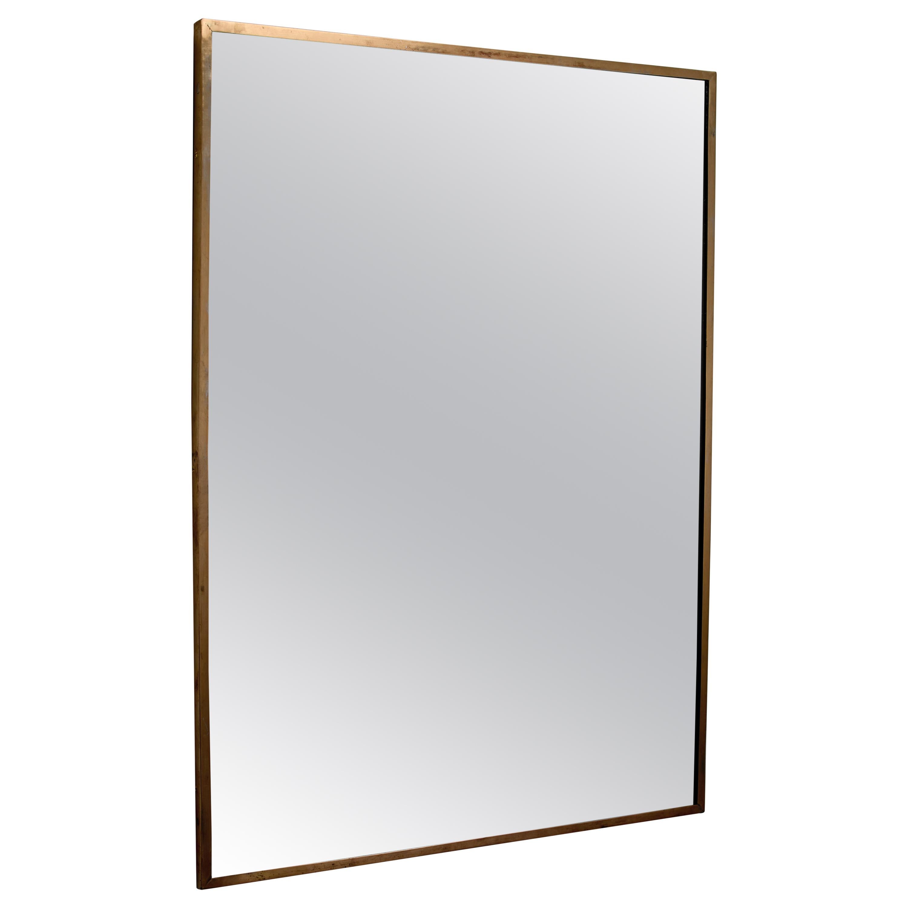 1950s American Large Rectangular Etched Mirror at 1stDibs etched