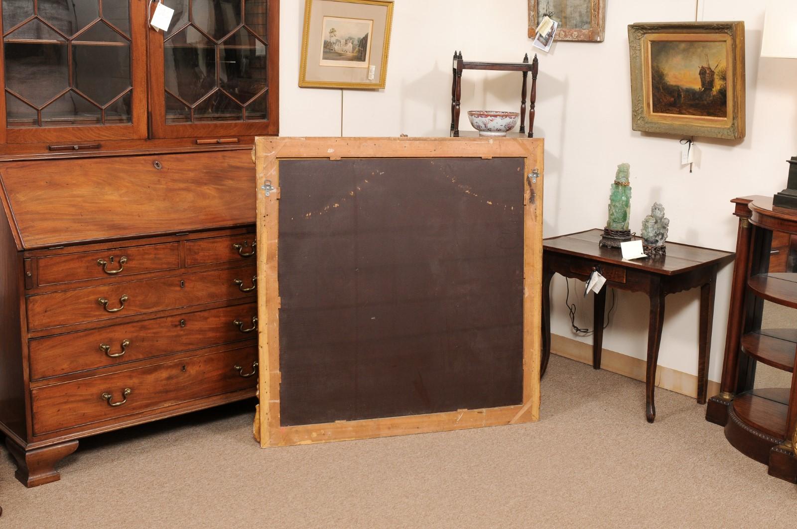 Rectangular Late 19th Century Continental Giltwood Mirror For Sale 10