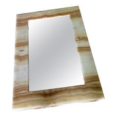 Rectangular Layered Onyx Mirror