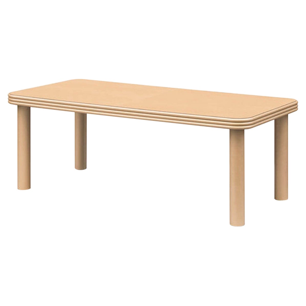 Rectangular Leather Dining Table, Scala by Stephane Parmentier for Giobagnara For Sale