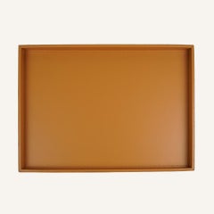 Rectangular leather tray ASTERIA
