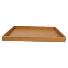 Rectangular leather tray ASTERIA