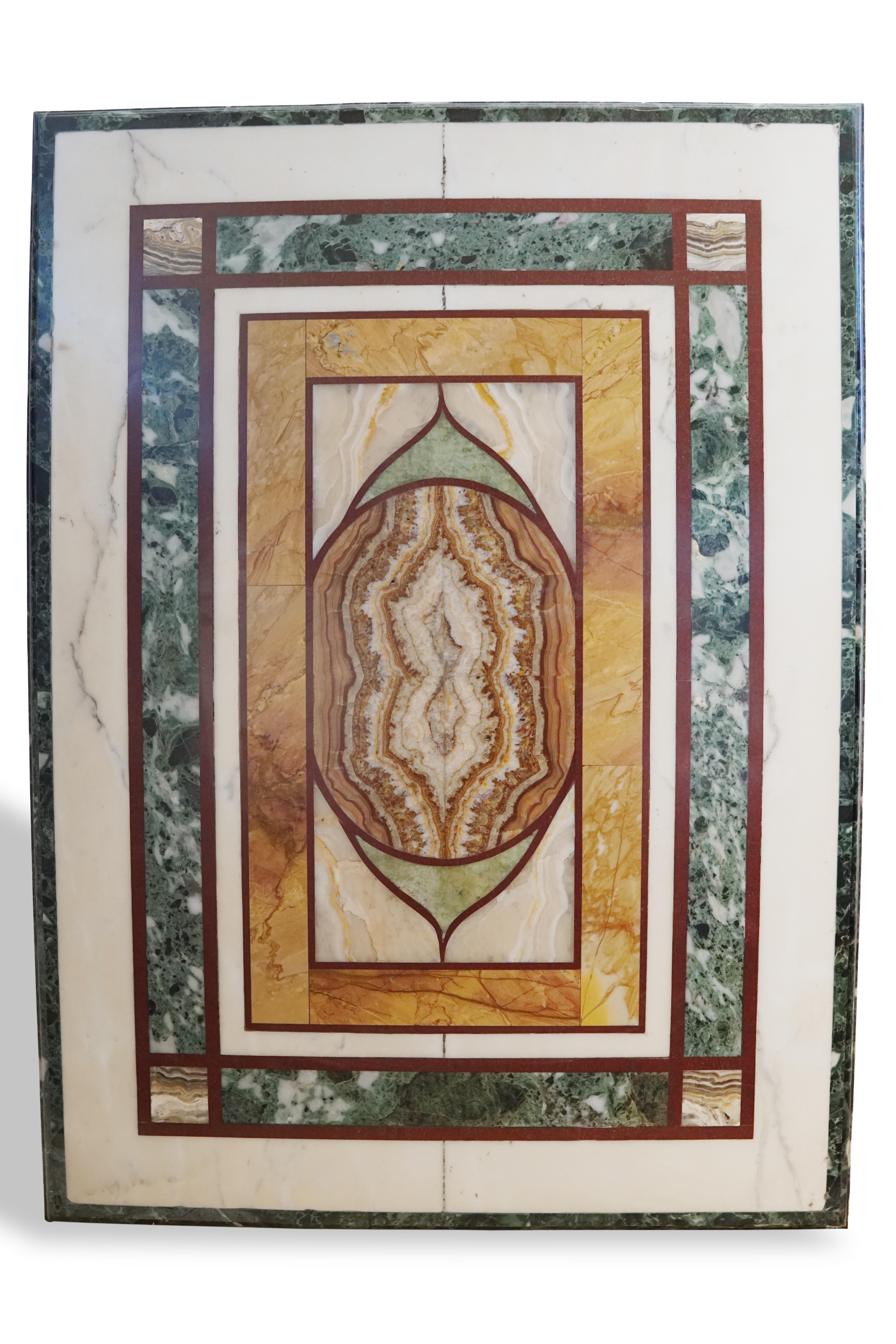 Rectangular Marble Top In Good Condition For Sale In Rome, IT