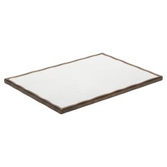 Rectangular Melting Tray in Shagreen with Bronze Patina Brass by R&Y Augousti
