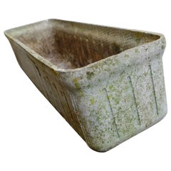 rectangular mid century fiber cement PLANTER willy guhl era