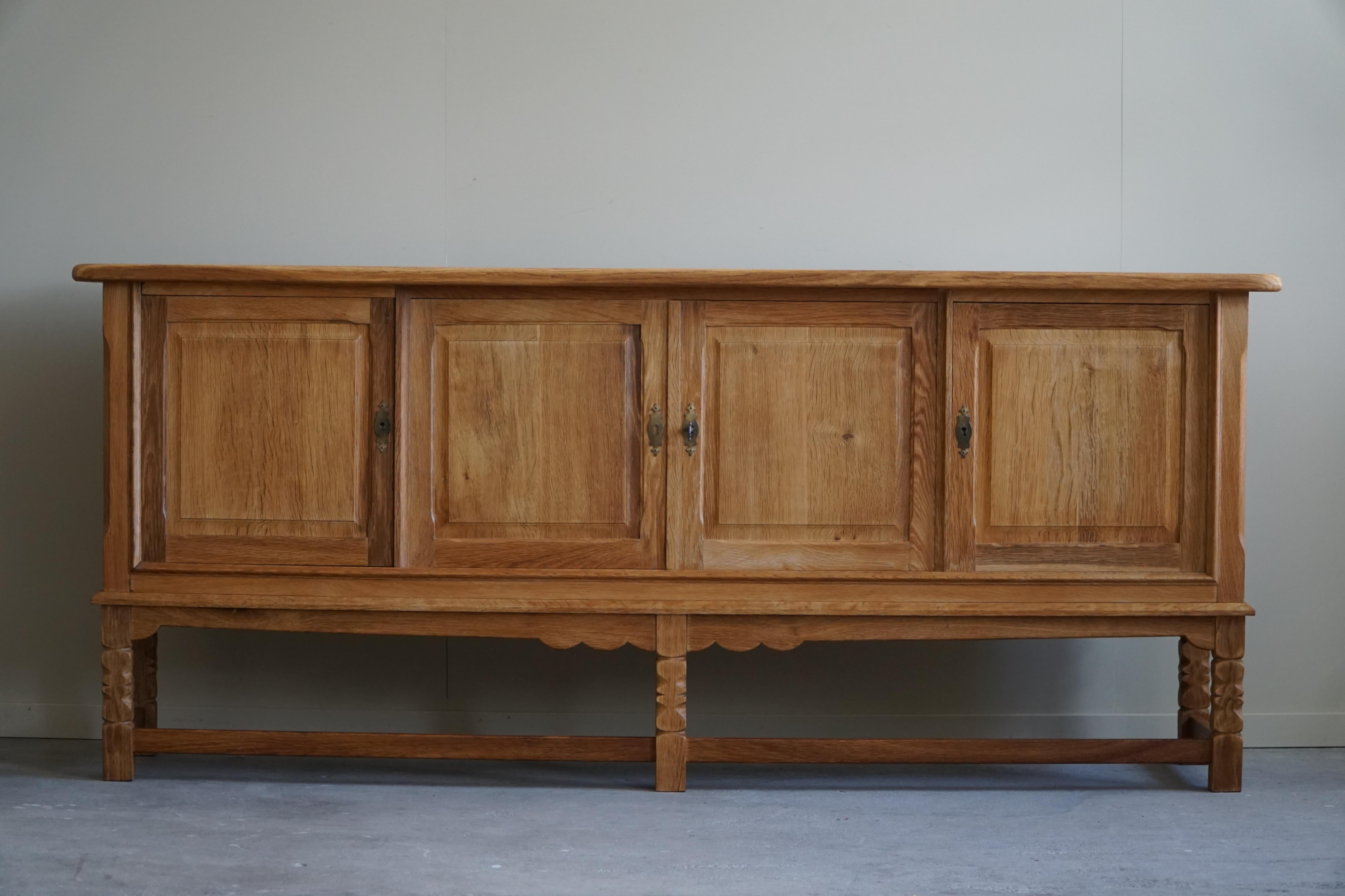 Rectangular Mid Century Sideboard in Oak, Made by a Danish Cabinetmaker, 1960s 3