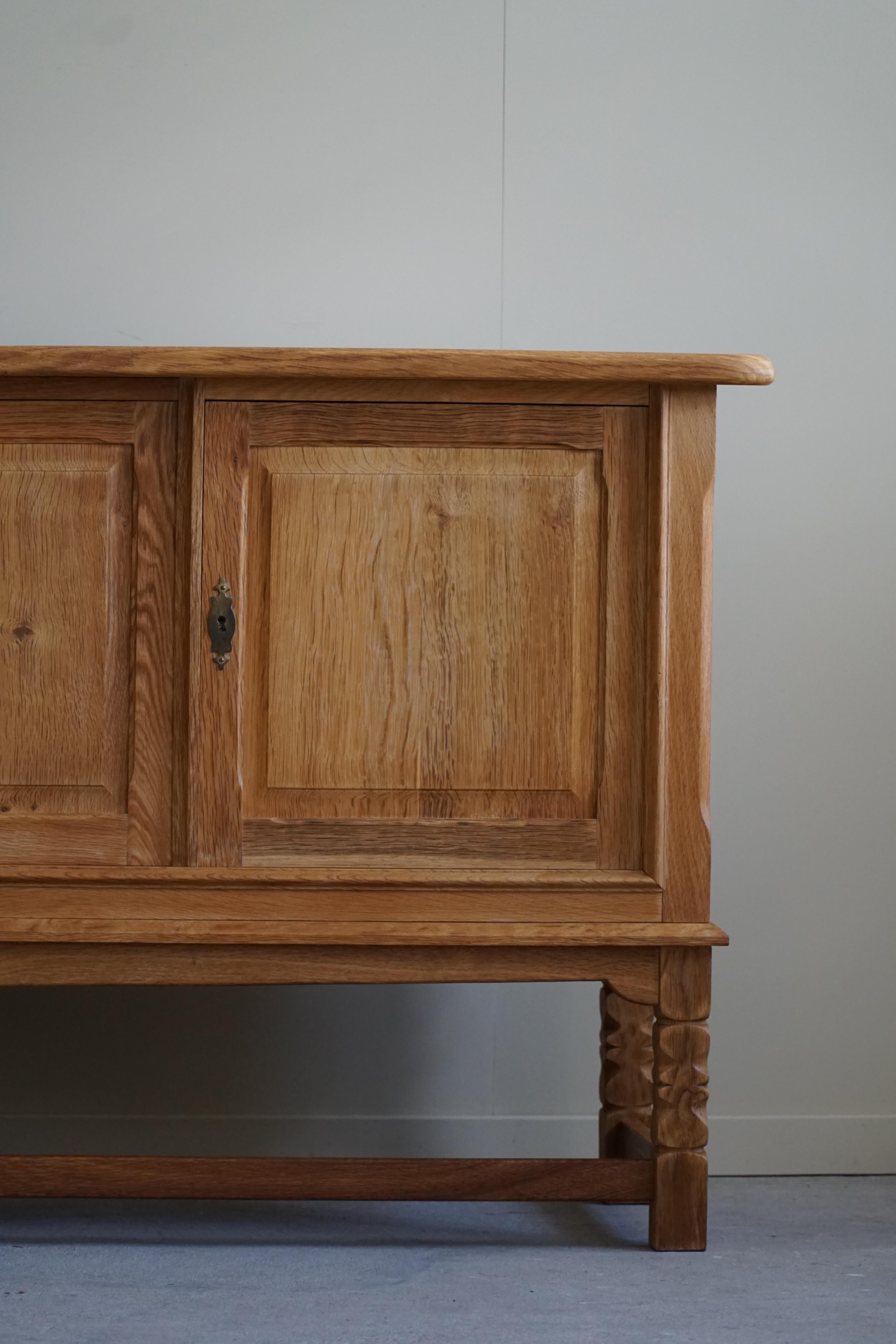 Rectangular Mid Century Sideboard in Oak, Made by a Danish Cabinetmaker, 1960s 4