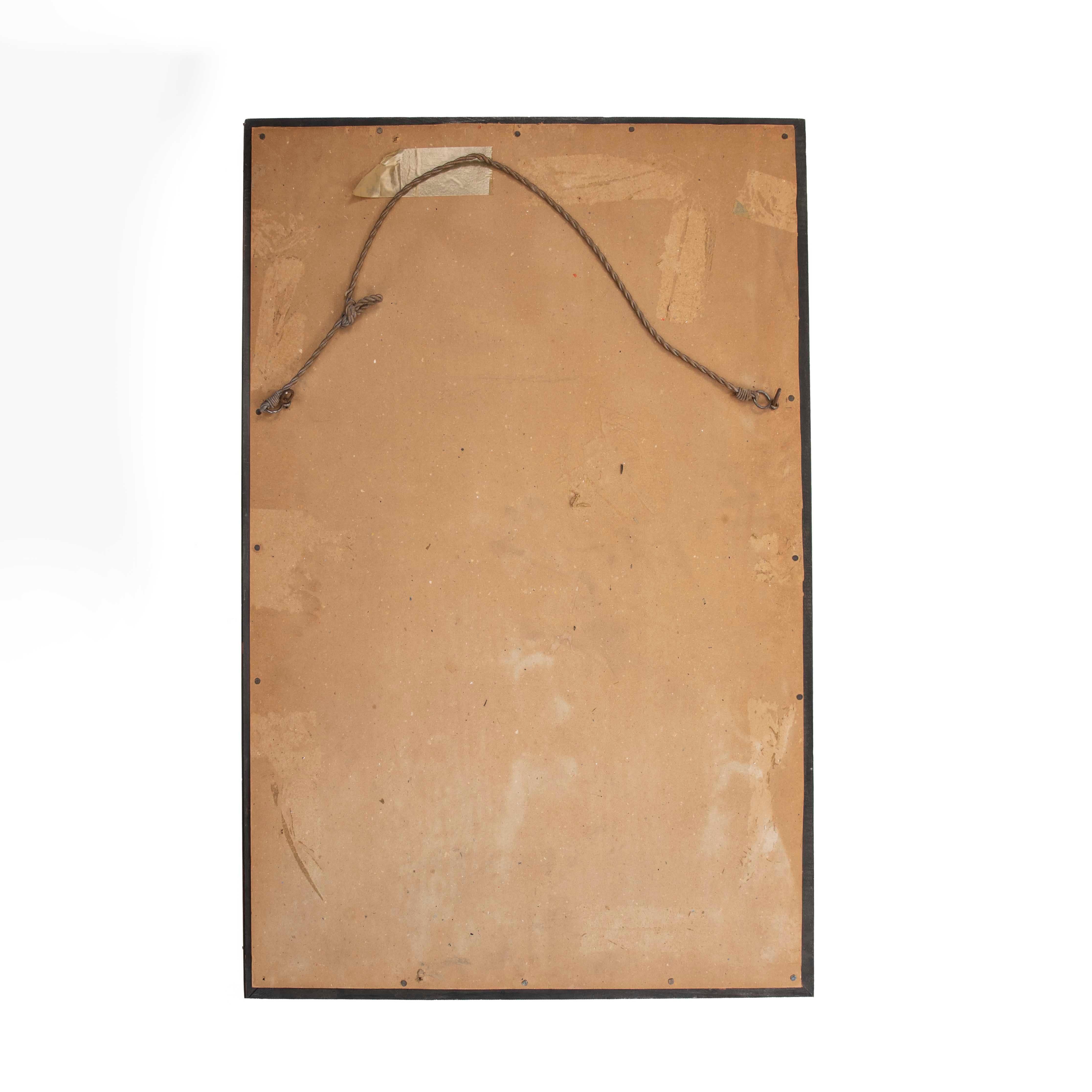 Miroir vénitien rectangulaire du milieu du siècle à la décoration délicate, France, années 1930 en vente 6