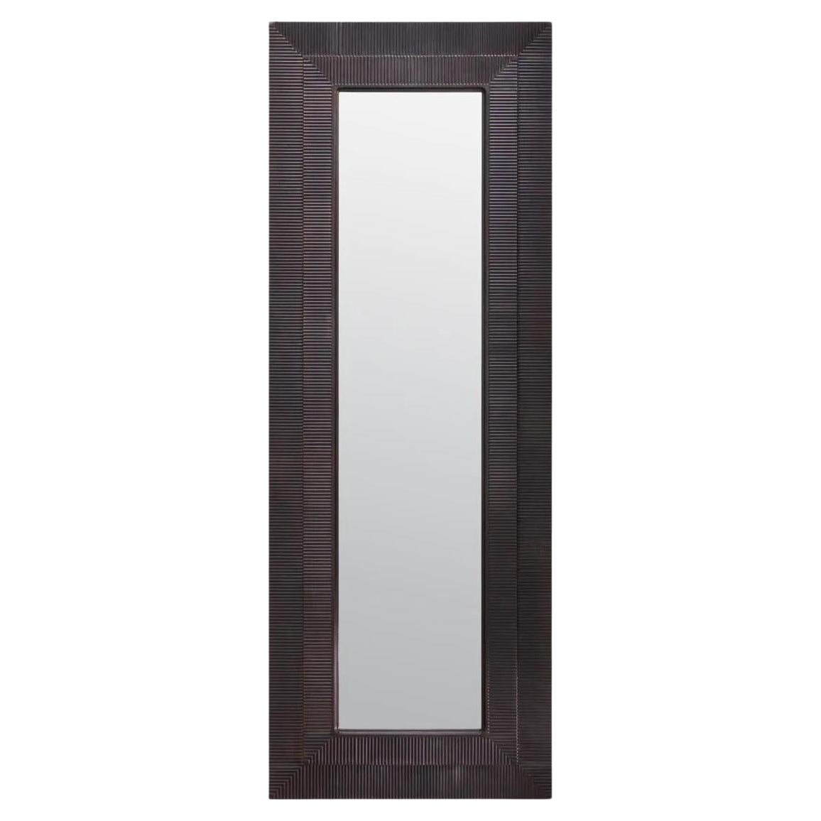 Specchio rettangolare, finitura bronzo.