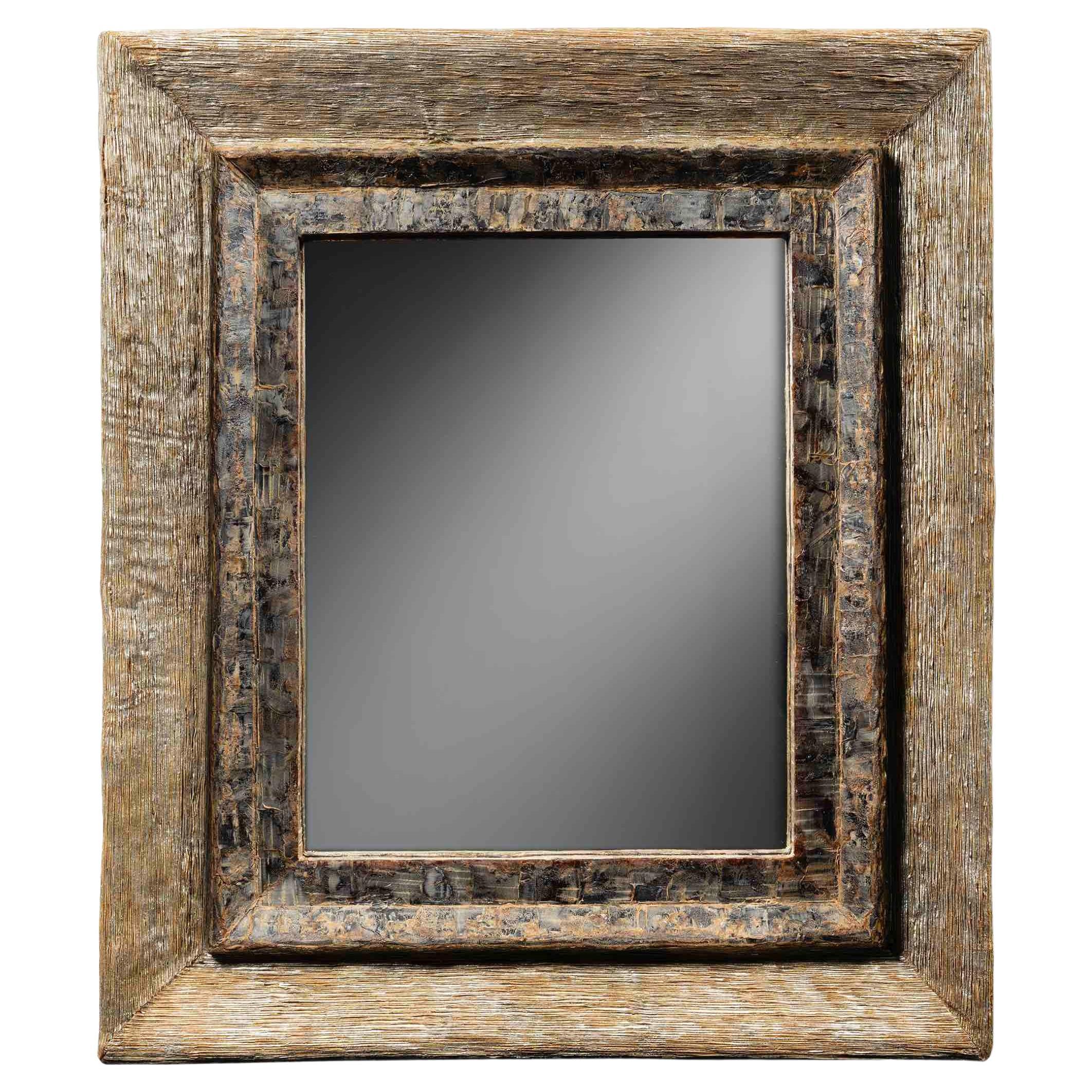 Rectangular mirror by Line Vautrin For Sale