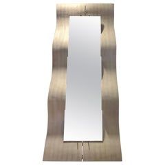 Rectangular Mirror in Metal Lorenzo Burchellaro Italian Production