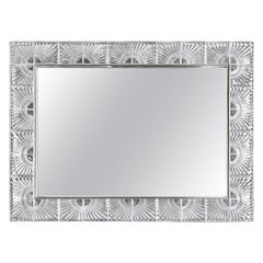 Rectangular Mirror with Crystal